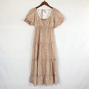 Show Me Your Mumu Odette Midi Dress Ditsy Daisy Size S Tiered